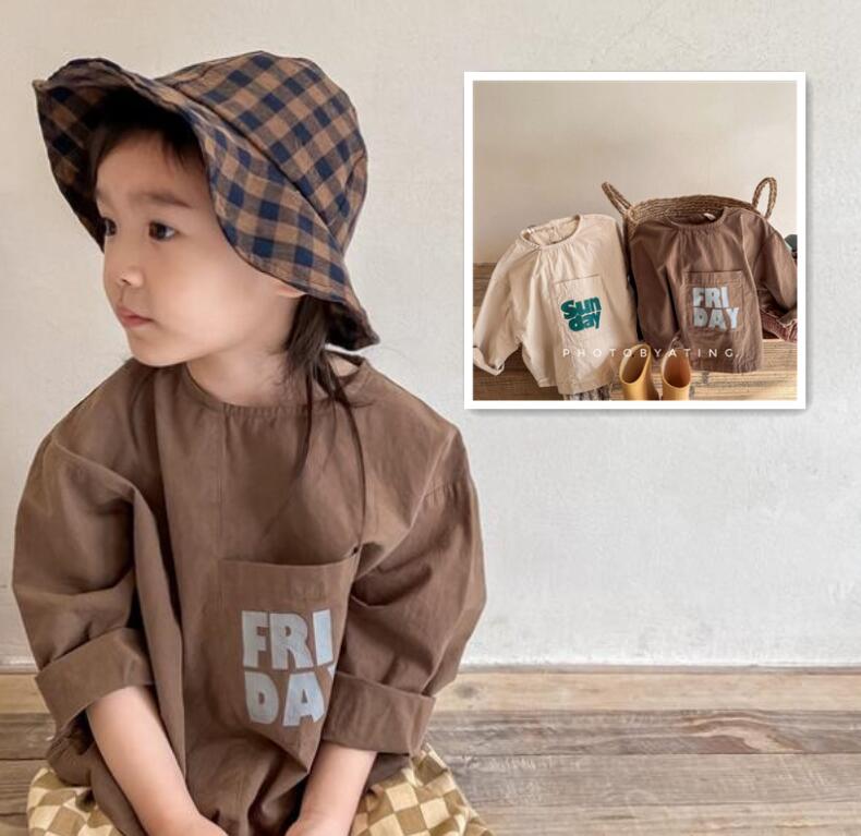 子供服★ワイシャツ★トップス★韓国風子供服★キッズ女の子★カジュアル★2色★80-130CM