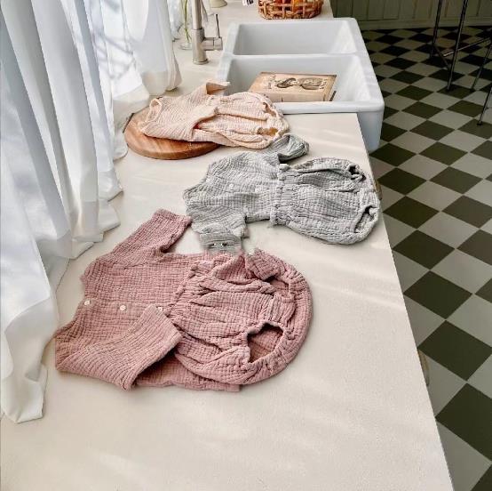 2023春夏新品★子供服　シャツ+ショートパンツ　セットアップ　73-100cm★3色