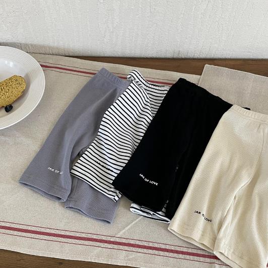 2023夏新品★子供服　ボトムス　レギンス　五分丈　90-140cm★4色