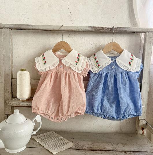 2023夏新品★子供服　ロンパース　66-100cm★2色