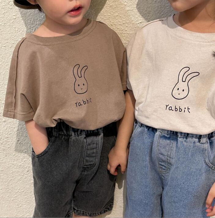 2023★春夏新作★韓国風子供服★Tシャツ★トップス★2色80-150CM