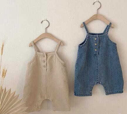 2023年新作★キッズ用サロペット　ズボン★66-100