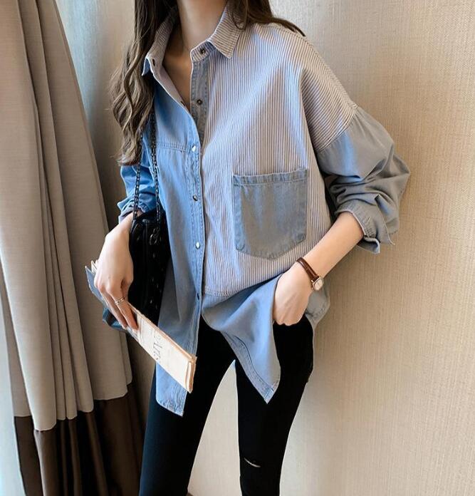 2023★春秋新作★韓国風子供服★シャツ★2色S-2XL