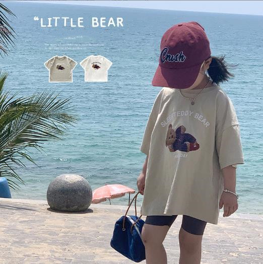 2023夏新品★子供服　トップス　半袖　90-140cm★2色