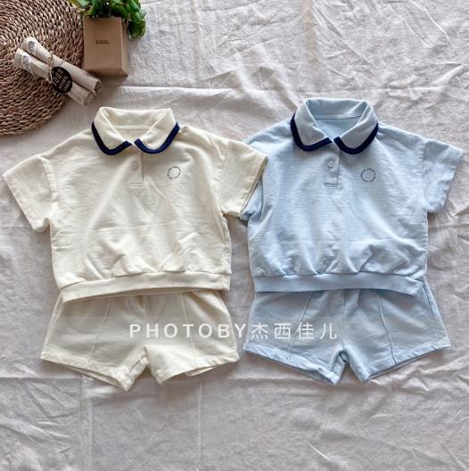 2023夏新品★子供服　半袖+ショートパンツ　セットアップ　80-130cm★2色
