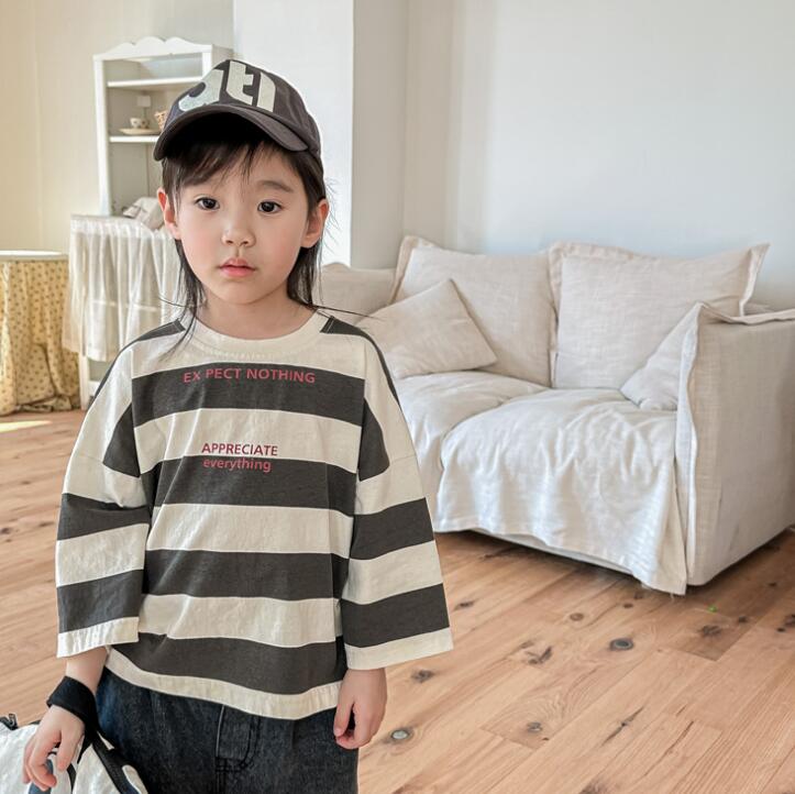 子供服★トップス★Tシャツ★韓国風子供服★キッズ★男女兼用★長袖★2色★80-130CM
