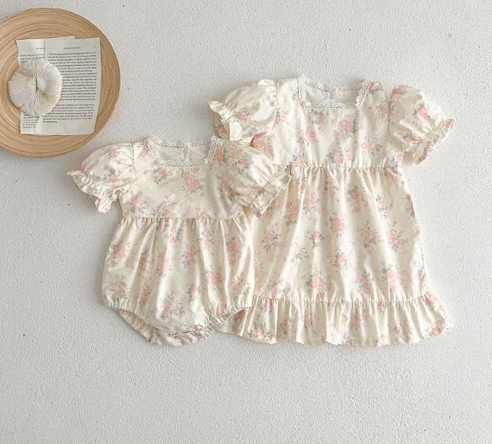 2023夏新品★子供服　ロンパース66-90cm/ワンピース90-130cm