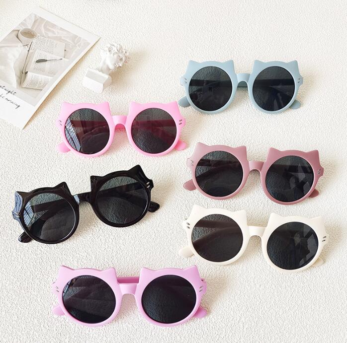 メガネ★日焼け防止★キッズ★子供用★サングラス★子供向けメガネ★男女兼用★猫耳造形★6色