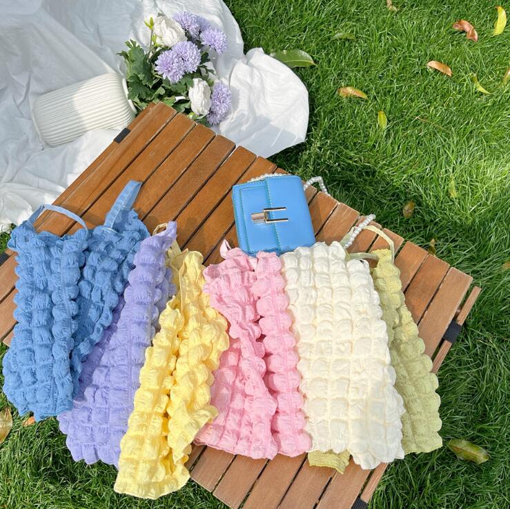 子供服★キャミソール★トップス★韓国風子供服★ノースリーブ★無地★6色★80-140CM