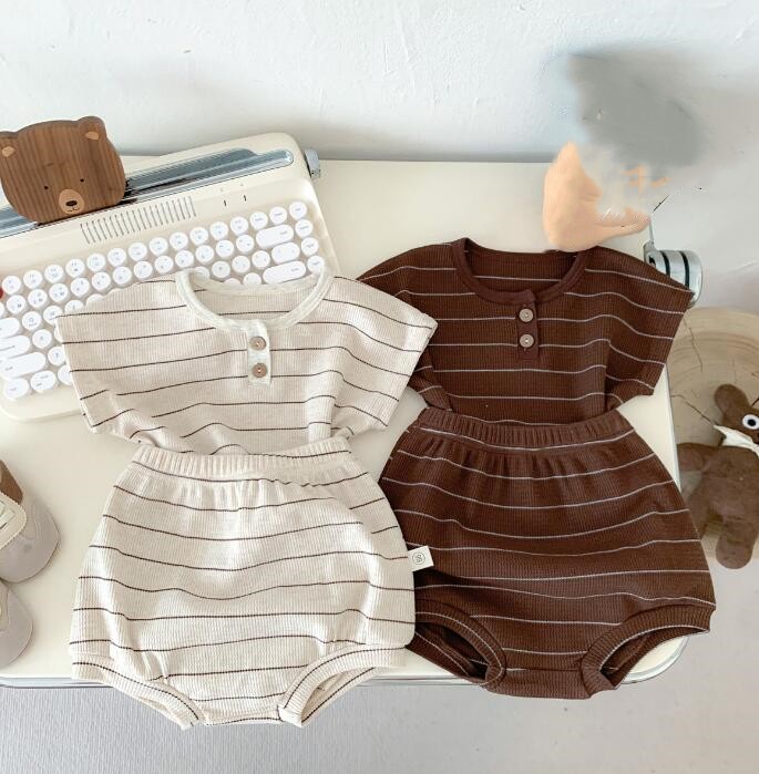 2023★春夏新作★韓国風ベビー服★トップス+ズボン2セット★2色66-90CM