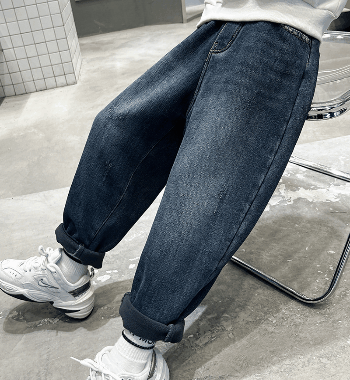 お勧め 春夏新作 男の子 ブリーチデニム ジーパン ワイドパンツ ズボン ジンーズ 韓国風子供服 120-170