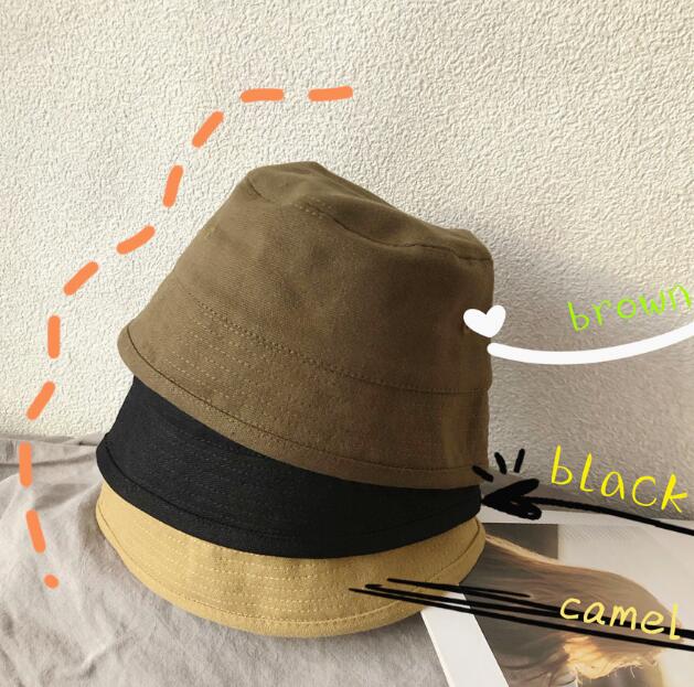 子供用★帽子★バケットハット★男女兼用★日焼け防止★カジュアル★無地★3色