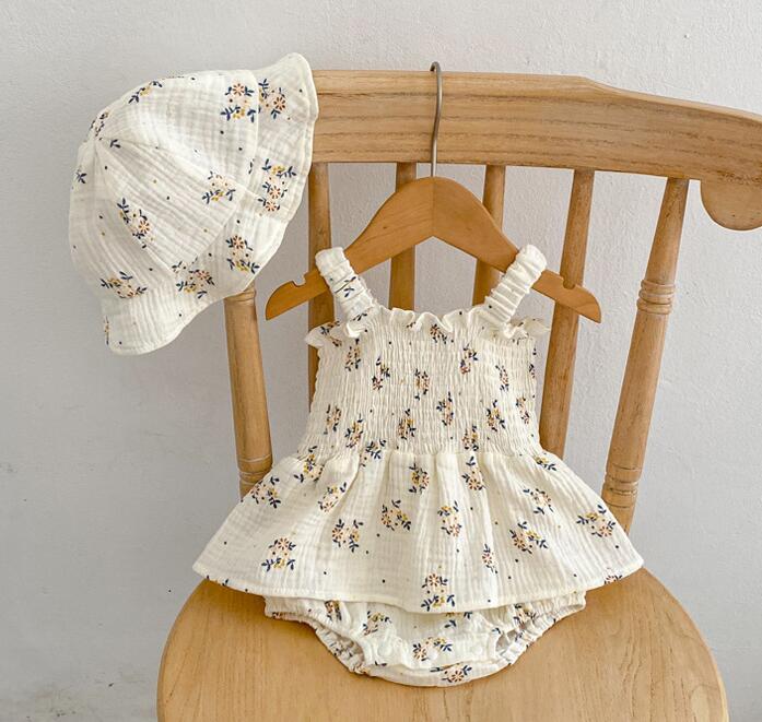 2023夏新品★ベビー服★ロンパース+帽子★66-90cm★