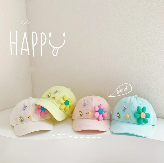 子供用★帽子★キャップ★野球帽★キッズ女の子★日焼け防止★カジュアル★6色