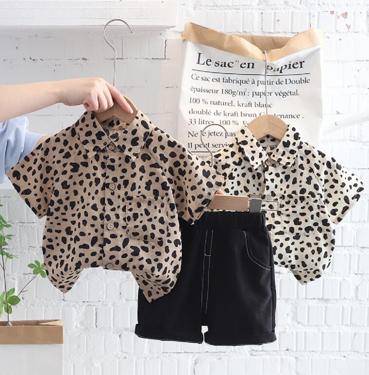 2023★春夏新作★韓国風子供服★シャツ★トップス★豹柄★2色80-120CM