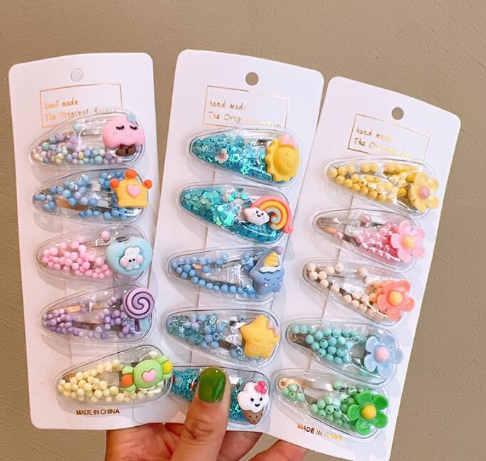 子供用★キッズ★髪飾り★まとめ髪用★ヘアアクセサリー★ヘアピン★5枚入り★多色