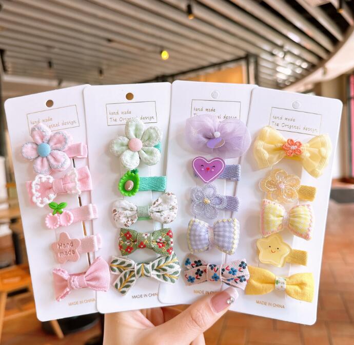 子供用★キッズ★髪飾り★まとめ髪用★ヘアアクセサリー★ヘアピン★5枚入り★多色