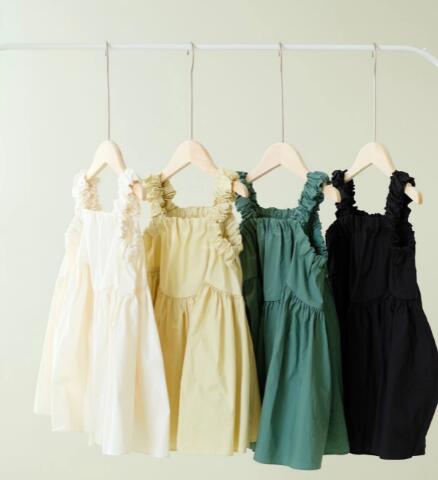 子供服★ワンピース★ノースリーブ★韓国風子供服★キッズ女の子★無地★4色★80-130CM