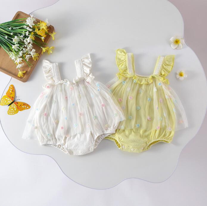 子供服★ロンパース★連体服★韓国風子供服★袖なし★ベビー★可愛い★2色★66-90CM