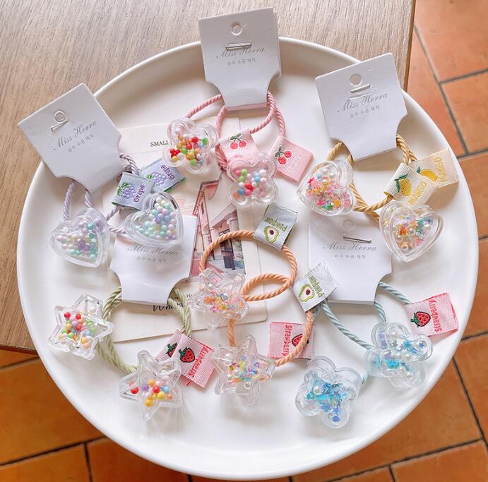 子供用★キッズ★髪飾り★まとめ髪用★ヘアアクセサリー★ヘアゴム★2枚入り★多色