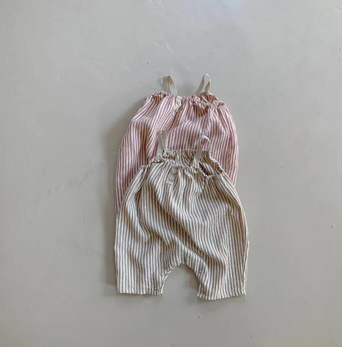 2023★春夏新作★韓国風ベビー服★サロペット★2色66-90CM