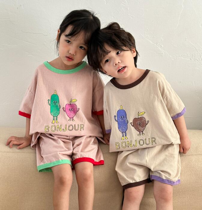 2023★春夏新作★韓国風子供服★トップス+ズボン2セット★2色80-150CM