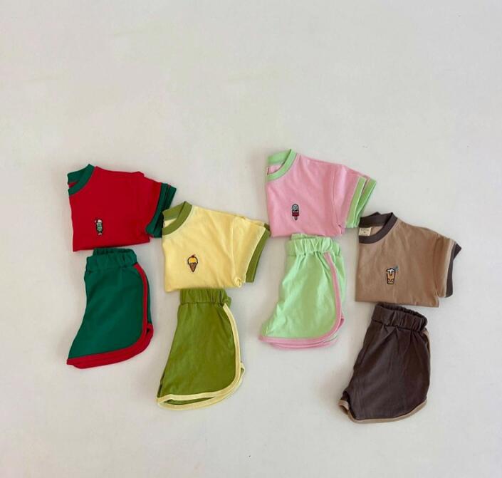 2023★春夏新作★韓国風子供服★トップス+ズボン2セット★4色80-130CM