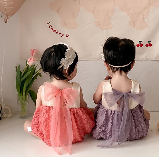 子供服★ロンパース★連体服★韓国風子供服★ベビー★袖なし★可愛い★2色★66-90CM