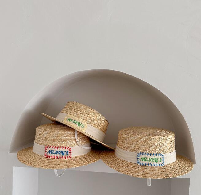 2023★韓国風★キャップ★日焼け止め★麦わら帽子★草編み帽子★子供用★4色