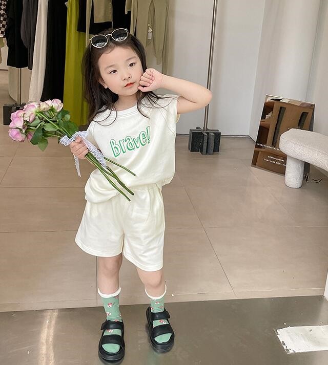 2023★春夏新作★韓国風子供服★トップス+ズボン2セット★2色80-150CM