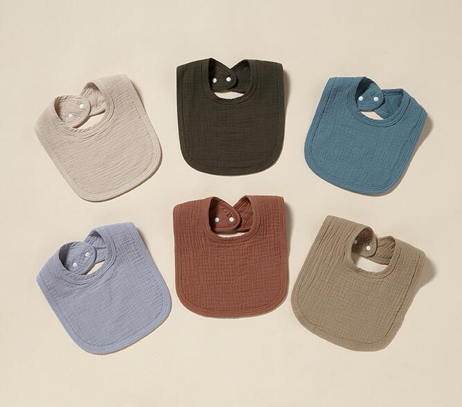 新登場★ベビー涎掛け★棉質　11色★食事用★