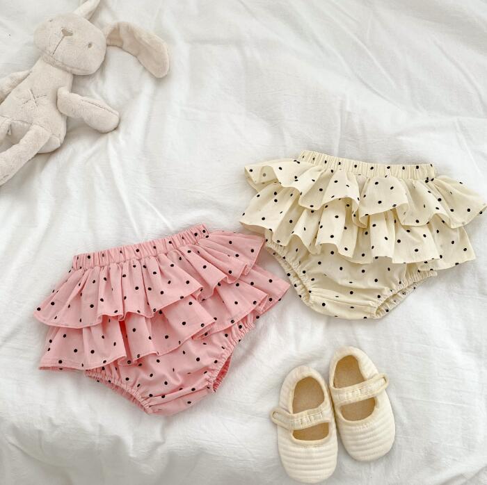 子供服★ショートパンツ★ボトムス★韓国風子供服★ベビー★水玉★2色★66-100CM