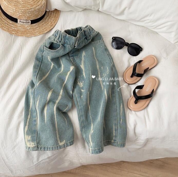 子供服★ズボン★ボトムス★デニム★ジーンズ★韓国風子供服★キッズ女の子★90-140CM