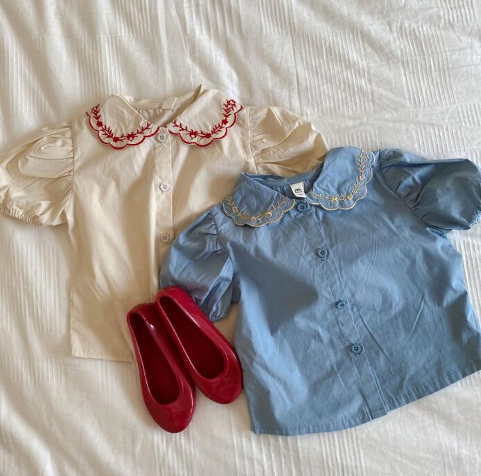子供服★トップス★Tシャツ★韓国風子供服★キッズ女の子★半袖★2色★80-130CM