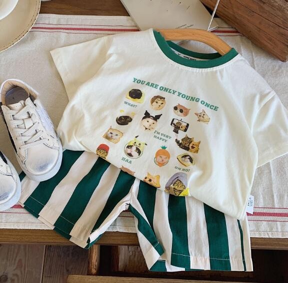 2023★春夏新作★韓国風子供服★トップス+ズボン2セット★90-140CM