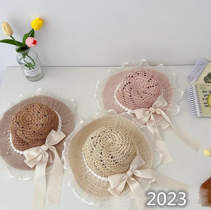 子供用★帽子★麦わら帽子★キッズ女の子★日焼け防止★カジュアル★蝶結び★3色