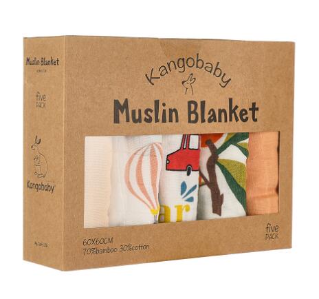 新登場★ベビー涎掛け　ハンカチ★棉質　9組(5枚入り)★