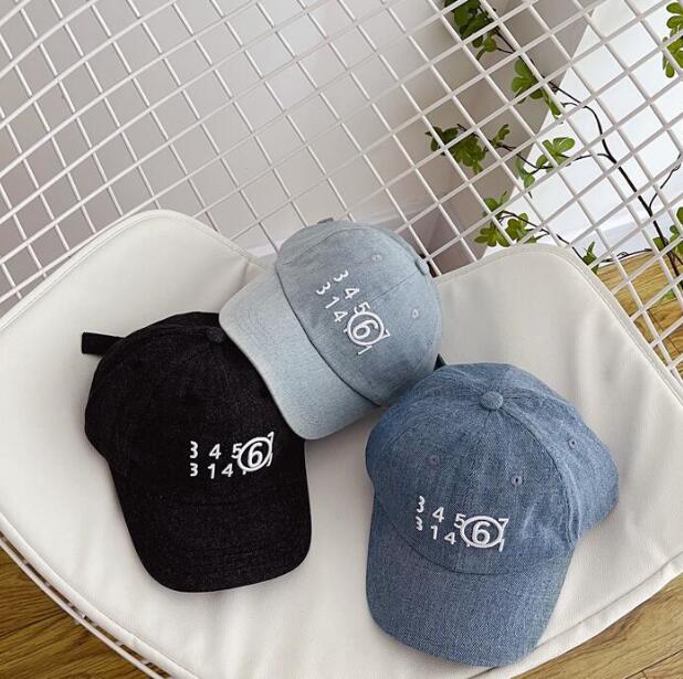 子供用★帽子★キャップ★キッズ★男女兼用★日焼け防止★刺繍★デニム★3色