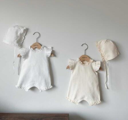 2023夏新品★ベビー服★ロンパース+帽子★66-90cm★2色