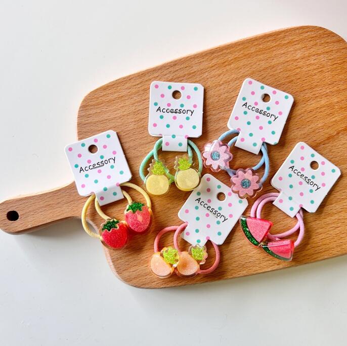 子供用★ヘアゴム★髪飾り★まとめ髪用★ヘアアクセサリー★2枚入り★可愛い★多色