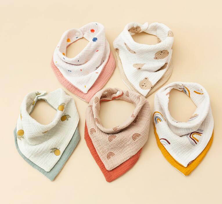 新登場★ベビー涎掛け　ハンカチ★棉質★16種