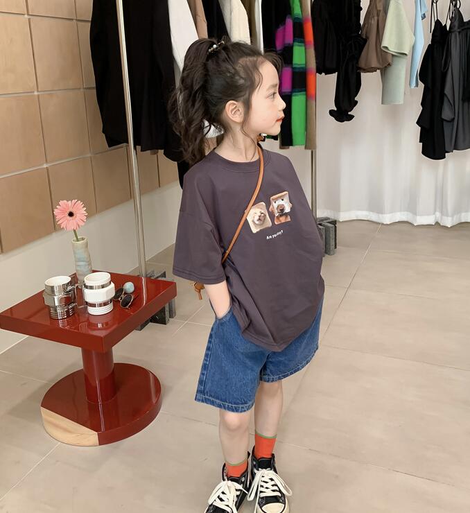 2023★春夏新作★韓国風子供服★Tシャツ★2色90-150CM
