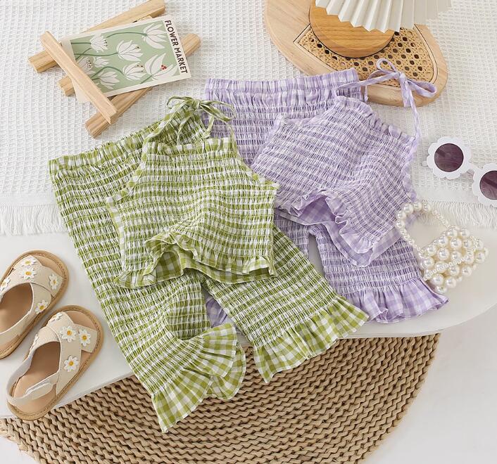 2023夏新品★子供服　トップス+ズボン　セット★80-130cm★2色