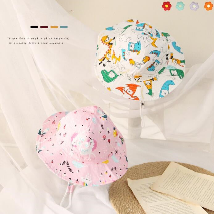 子供用★帽子★バケットハット★キッズ★男女兼用★日焼け防止★可愛い★2色