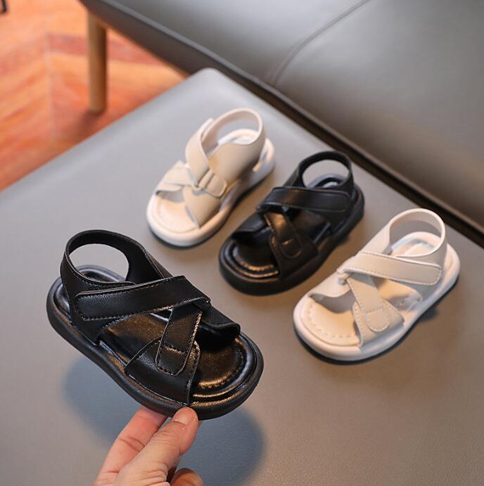 靴★子供靴★キッズ靴★サンダル★シューズ★キッズ男の子★無地★2色「21-30#」