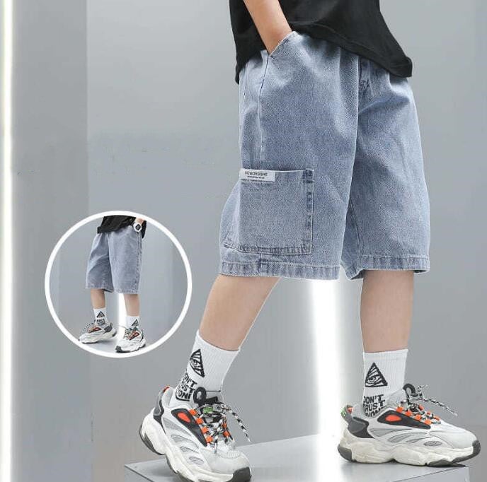 子供服★ボトムス★ハーフパンツ★韓国風子供服★キッズ男の子★デニム★110-160CM