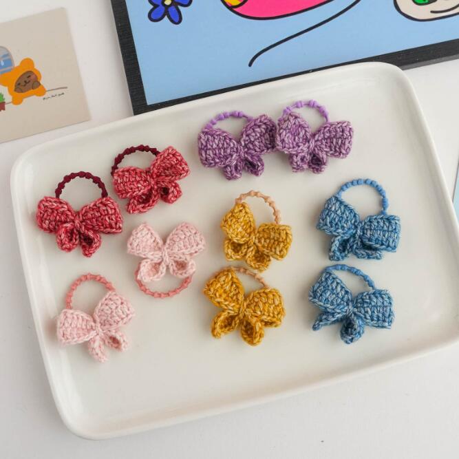 髪飾り★まとめ髪用★ヘアアクセサリー★子供用★キッズ女の子★ヘアゴム★2枚入り★多色