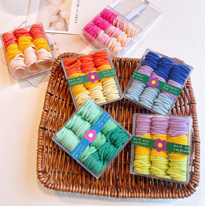 髪飾り★まとめ髪用★ヘアアクセサリー★子供用★キッズ★ヘアゴム★90枚入り★多色