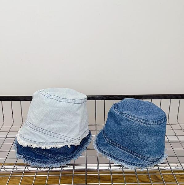 子供用★帽子★バケットハット★キッズ★男女兼用★デニム★日焼け防止★可愛い★3色