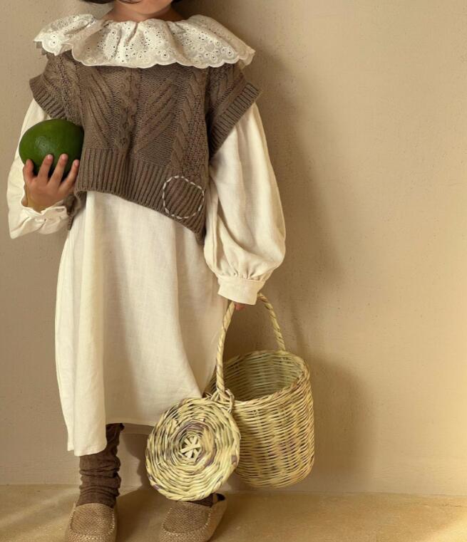 2023秋新品J★子供服　ニットトップス★80-140cm★2色